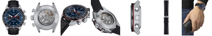 Tissot Men's PRS 516 Automatic Chronograph Black Leather Strap Watch 45mm